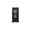 PC korpusas KRUX VAKO KRX0132 ATX juodas — grūdintas stiklas, RGB, palaiko Mini‑ATX, GPU iki 31 cm, CPU aušintuvas iki 15,9 cm
