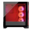 PC Case MODECOM VOLCANO EXPANSE S APEX ARGB MIDI Tower, grūdintas stiklas, USB-C, 3x140mm priekyje, palaiko ATX/microATX, GPU iki 430mm