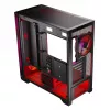 PC Case MODECOM VOLCANO EXPANSE S APEX ARGB MIDI Tower, grūdintas stiklas, USB-C, 3x140mm priekyje, palaiko ATX/microATX, GPU iki 430mm