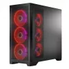 PC Case MODECOM VOLCANO EXPANSE S APEX ARGB MIDI Tower, grūdintas stiklas, USB-C, 3x140mm priekyje, palaiko ATX/microATX, GPU iki 430mm