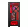 PC Case MODECOM VOLCANO EXPANSE S APEX ARGB MIDI Tower, grūdintas stiklas, USB-C, 3x140mm priekyje, palaiko ATX/microATX, GPU iki 430mm