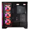 PC Case MODECOM VOLCANO EXPANSE S APEX ARGB MIDI Tower, grūdintas stiklas, USB-C, 3x140mm priekyje, palaiko ATX/microATX, GPU iki 430mm