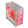 PC korpusas MODECOM VOLCANO EXPANSE S APEX ARGB Midi Tower baltas — grūdintas stiklas, ARGB, palaiko micro ATX, GPU iki 430 mm