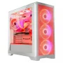 PC korpusas MODECOM VOLCANO EXPANSE S APEX ARGB Midi Tower baltas — grūdintas stiklas, ARGB, palaiko micro ATX, GPU iki 430 mm