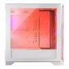 PC Case MODECOM VOLCANO EXPANSE T APEX ARGB MIDI White — grūdintas stiklas, ARGB, USB-C, palaiko mikro-ATX, GPU iki 430 mm