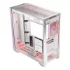 PC Case MODECOM VOLCANO EXPANSE T APEX ARGB MIDI White — grūdintas stiklas, ARGB, USB-C, palaiko mikro-ATX, GPU iki 430 mm