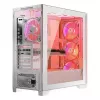 PC Case MODECOM VOLCANO EXPANSE T APEX ARGB MIDI White — grūdintas stiklas, ARGB, USB-C, palaiko mikro-ATX, GPU iki 430 mm