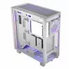 PC korpusas MODECOM Volcano Perun Apex ARGB baltas — Midi Tower, grūdintas stiklas, ARGB, USB-C, palaiko micro ATX, GPU iki 39 cm