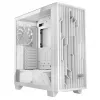 PC korpusas MODECOM Volcano Perun Apex ARGB baltas — Midi Tower, grūdintas stiklas, ARGB, USB-C, palaiko micro ATX, GPU iki 39 cm