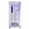 PC korpusas MODECOM Volcano Perun Apex ARGB baltas — Midi Tower, grūdintas stiklas, ARGB, USB-C, palaiko micro ATX, GPU iki 39 cm
