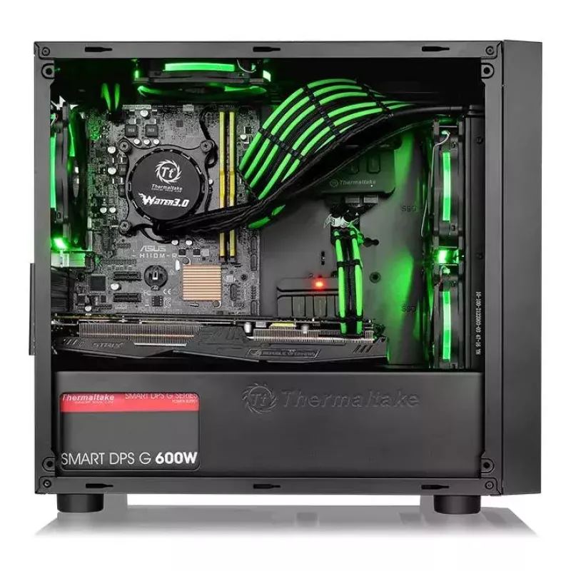 Thermaltake Versa H17 Window Micro Tower Juoda korpusas