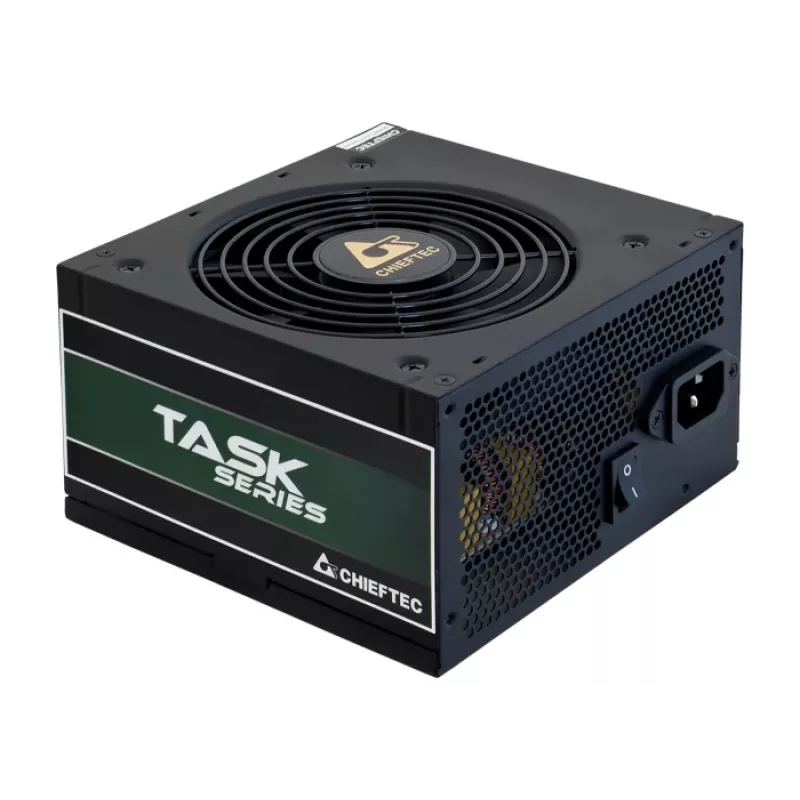 Chieftec Task TPS-500S maitinimo blokas 500 W 24 kontaktų ATX ATX Juoda