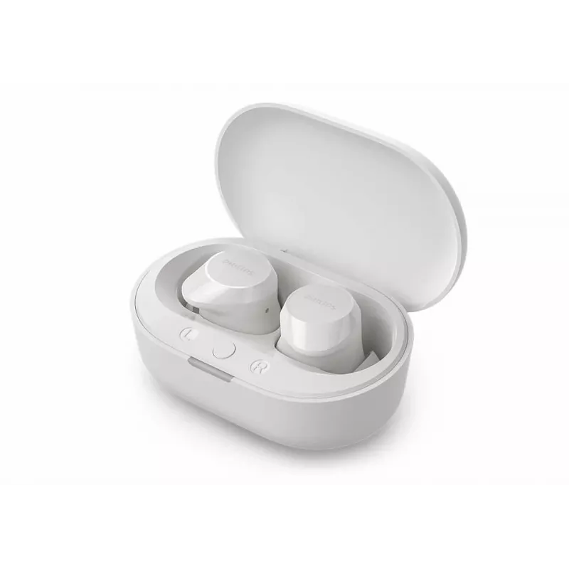 Philips TAT1209WT/00 ausinės / laisvų rankų įranga True Wireless Stereo (TWS) Į ausis įdedamos Skambučiams / muzikai Bluetooth Balta