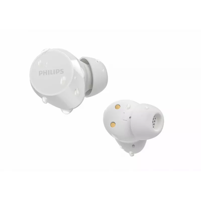Philips TAT1209WT/00 ausinės / laisvų rankų įranga True Wireless Stereo (TWS) Į ausis įdedamos Skambučiams / muzikai Bluetooth Balta