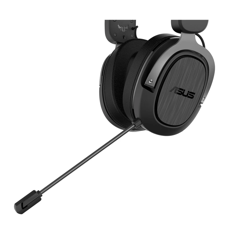ASUS TUF Gaming H3 Wireless belaidės ausinės su galvos lankeliu USB Type-C pilka