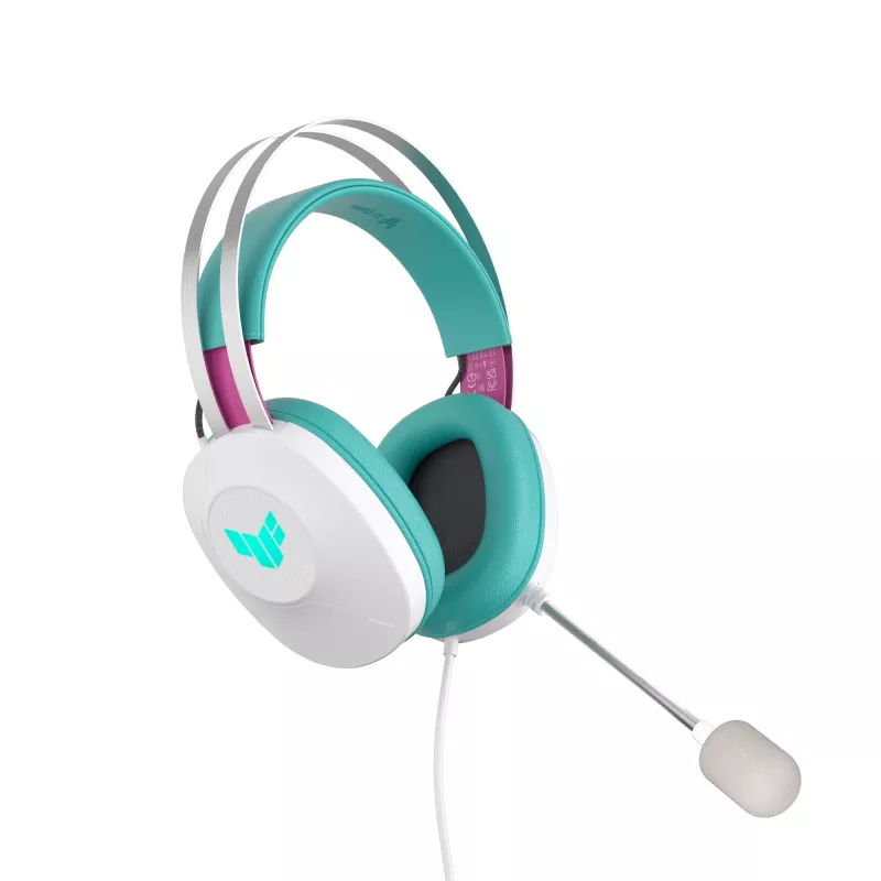 ASUS TUF Gaming H1 Gen II Hatsune Miku Edition ausinės Laidinės Ant galvos USB Type-A Rožinė, Žydra, Balta