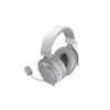 Laidinės binaurinės ausinės ENDORFY VIRO Plus USB Onyx White — 5,3 cm tvarkyklės, 20–20000 Hz, 98 dB, 32 Ω, nuimamas strėlinis mikrofonas, 2,9 m laidas