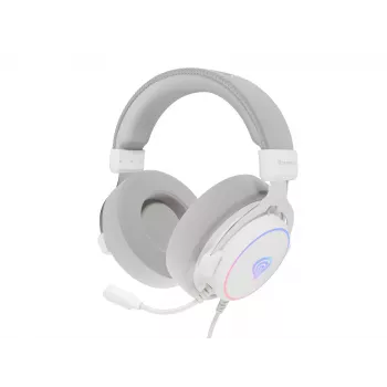GENESIS Neon 764 Ausinės Laidinės Galvos juosta Žaidimams USB Type-A Baltos