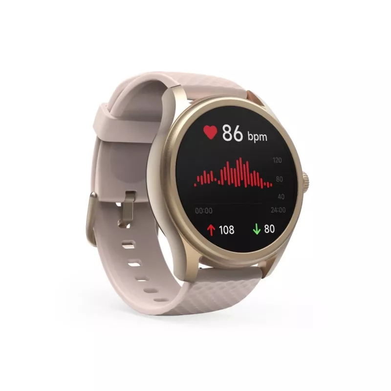 Hama Smartwatch 5010, miego stebėjimas, apvalus, atsparus vandeniui, 1,38 col., rožinis (00178616)