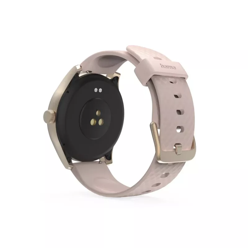Hama Smartwatch 5010, miego stebėjimas, apvalus, atsparus vandeniui, 1,38 col., rožinis (00178616)