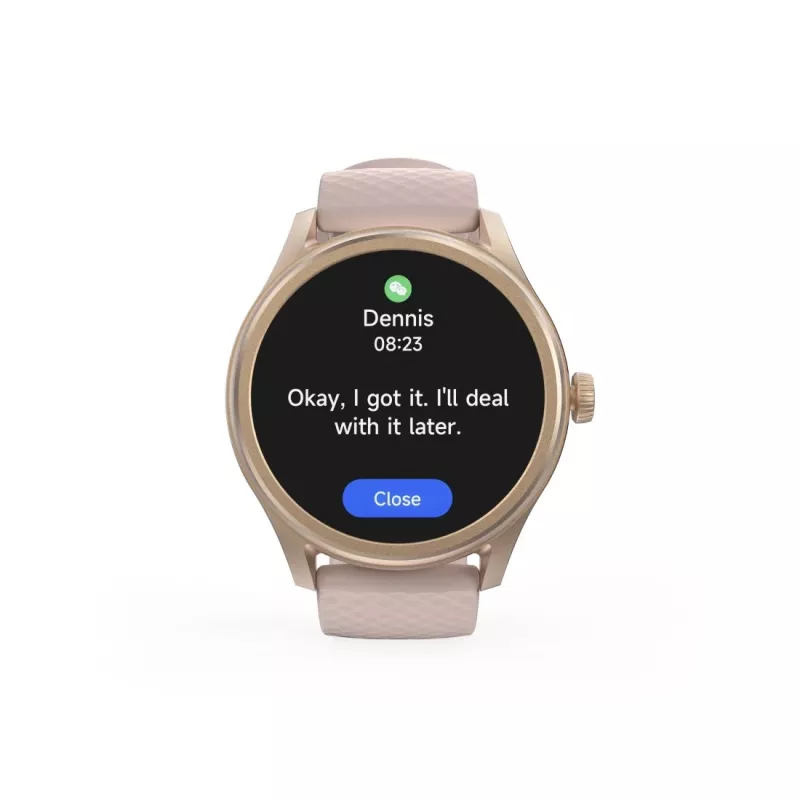 Hama Smartwatch 5010, miego stebėjimas, apvalus, atsparus vandeniui, 1,38 col., rožinis (00178616)