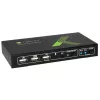 Techly 2x1 USB HDMI 4Kx2K IDATA KVM-HDMI2U KVM jungiklis juodas