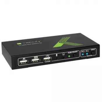 Techly 2x1 USB HDMI 4Kx2K IDATA KVM-HDMI2U KVM jungiklis juodas