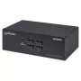 KVM jungiklis Manhattan 4 prievadų 4K@30Hz USB-A garsas mikrofonas