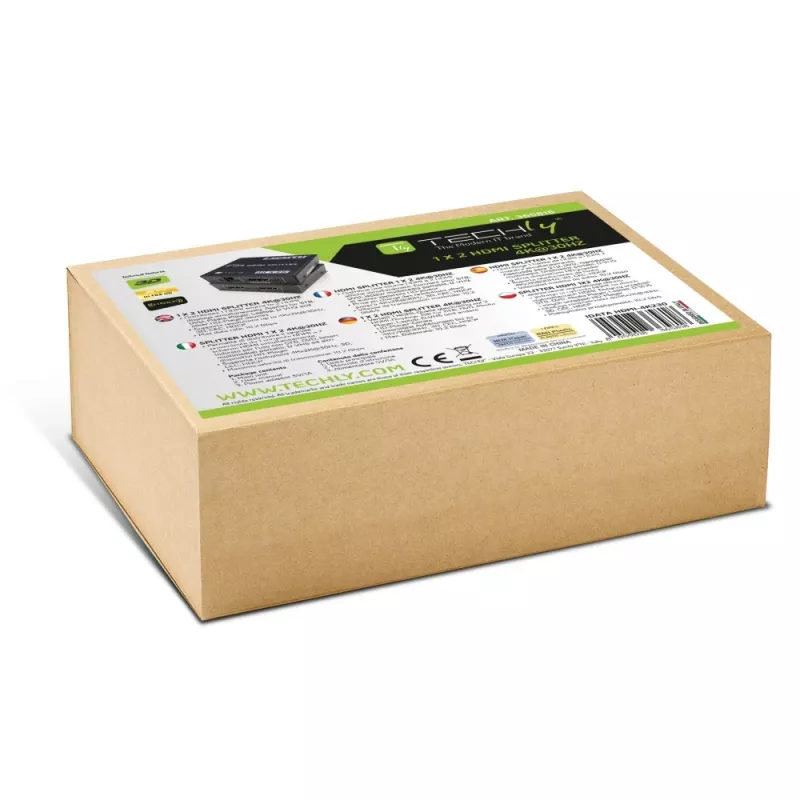 Vaizdo skirstytuvas Techly IDATA HDMI-4K230 2x HDMI 3840x2160 juodas