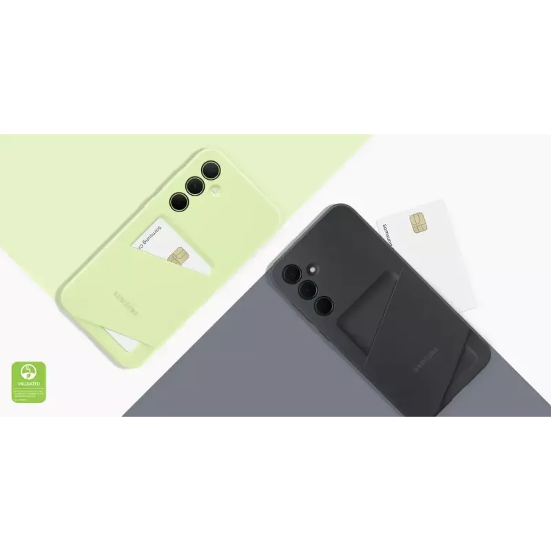 Dėklas-telefono užvalkalas AVM EF-OA356, skirtas Samsung Galaxy A35, tinka 16,8 cm (6,6 col.) ekranui, žaliosios citrinos spalvos, 1 kortelės kišenėlė