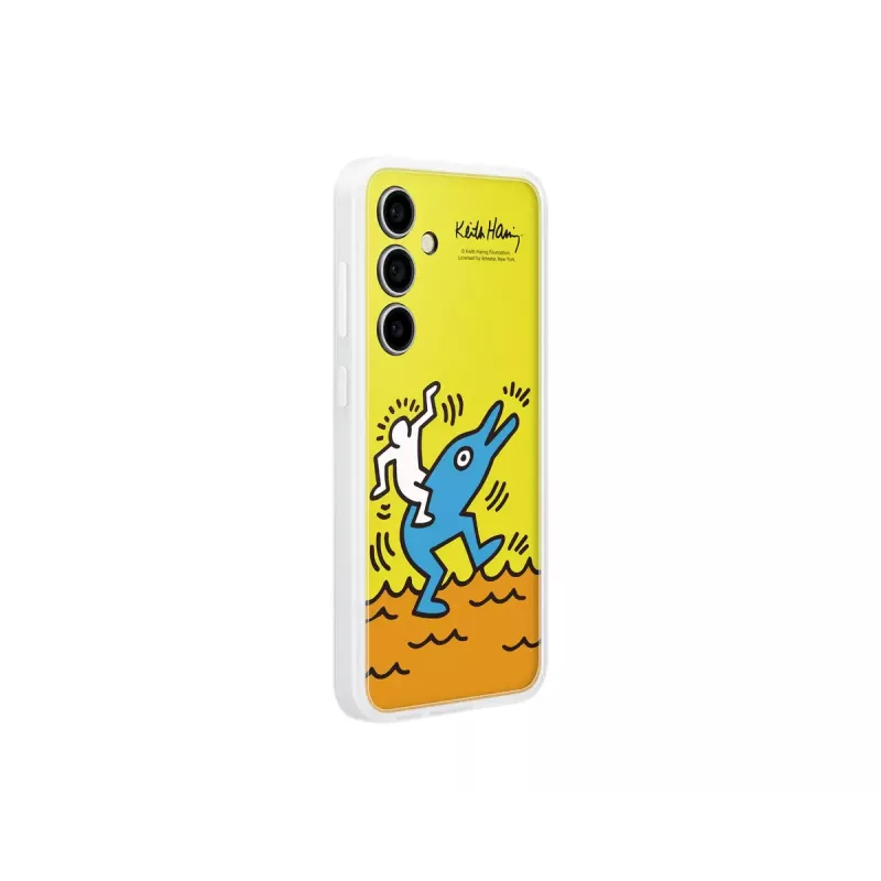 „Samsung Keith Haring Flipsuit“ dėklas S24 FE, geltonas