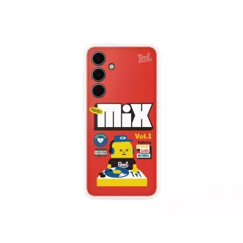 Dėklas Samsung Sticky Monster Lab Flipsuit Case, skirtas S24 FE, raudonas