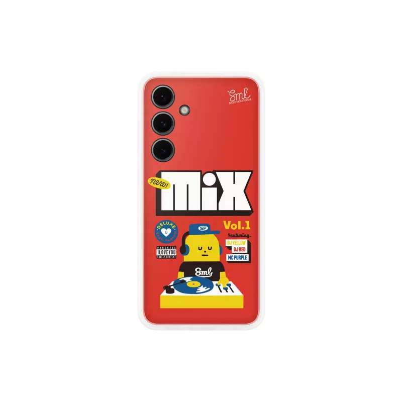 Dėklas Samsung Sticky Monster Lab Flipsuit Case, skirtas S24 FE, raudonas
