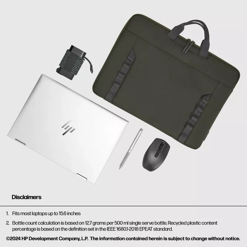 HP 15,6 col. modulinis nešiojamojo kompiuterio dėklas, Dėklas-įmautė, 39,6 cm (15,6 col.), 420 g
