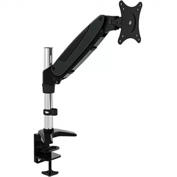 Techly stalinis vamzdinis dujinis spyruoklinis laikiklis monitoriui 15-27 inch 360 mm juodas ICA-LCD 111-BK