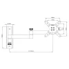 Techly 13–30 colių sieninis laikiklis LED LCD televizoriui, pasukamas, 3 lankstai, juodas, ICA-LCD 104BK