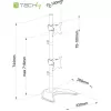 Techly ICA-LCD 2520V monitoriaus laikiklis / stovas 68,6 cm (27 colių) Stalinis Juodas