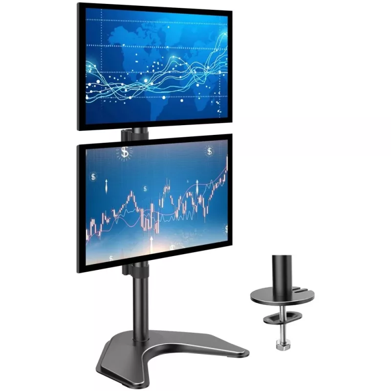 Techly ICA-LCD 2520V monitoriaus laikiklis / stovas 68,6 cm (27 colių) Stalinis Juodas
