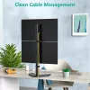 Techly ICA-LCD 2520V monitoriaus laikiklis / stovas 68,6 cm (27 colių) Stalinis Juodas