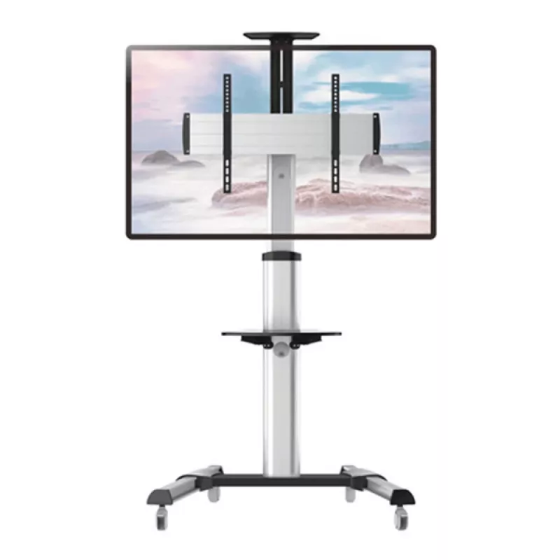 Techly grindų atrama-vežimėlis LCD / LED / plazminiams televizoriams 37–70 su lentyna ICA-TR15