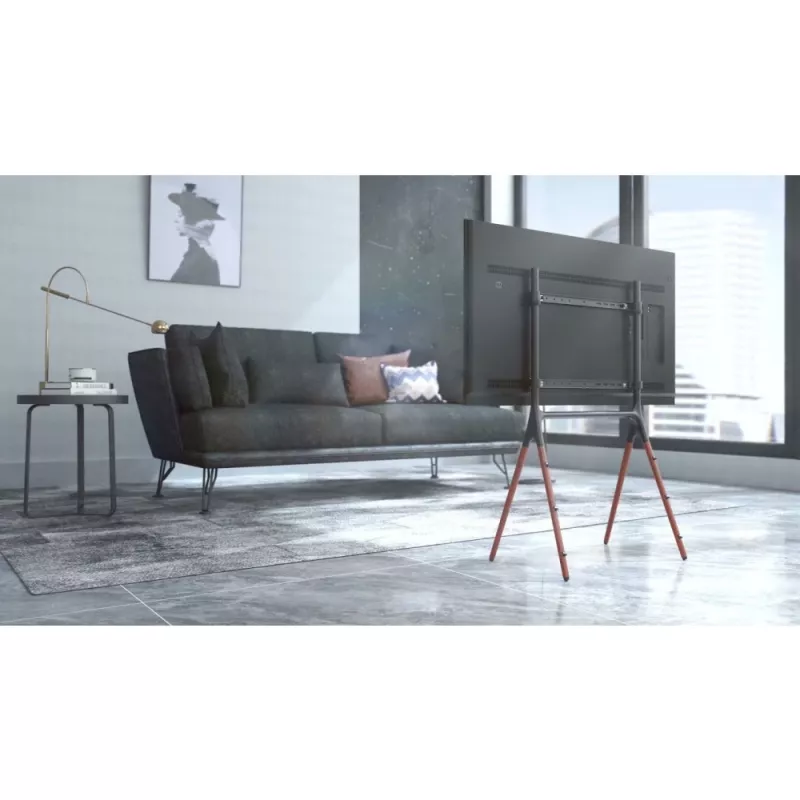Techly ant grindų stovintis stovas LCD/LED/plazminiam televizoriui 49–70 colių trikojo stiliaus