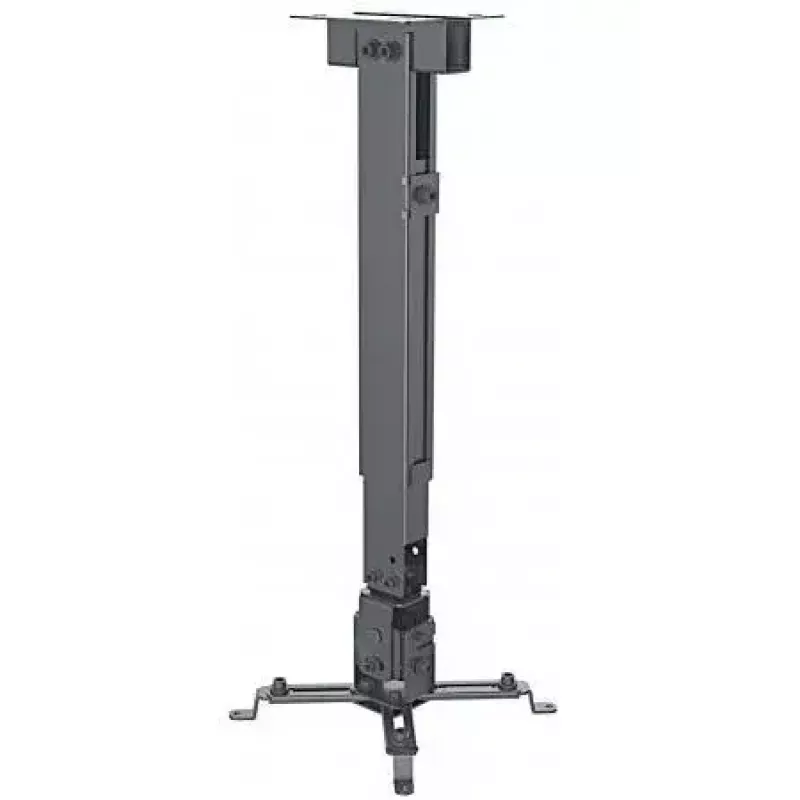 Manhattan projektoriaus laikiklis, lubinis arba sieninis, pakreipiamas ir pasukamas, aukščio diapazonas: 43-65 cm, maks. 20 kg, juodas, garantija visam naudojimo laikui