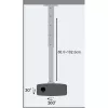 Techly Projektoriaus Lubinio Laikiklio Prailginimas 60-102 cm Sidabrinis ICA-PM 102XL