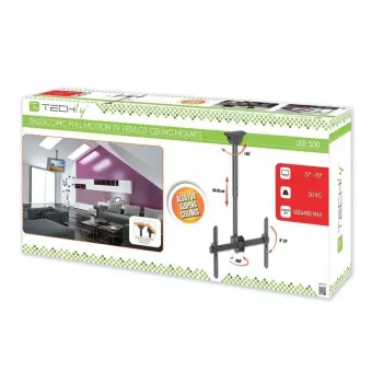 Techly 37-70 Telescopic Ceiling Universal LED TV LCD Support” ICA-CPLB 946S