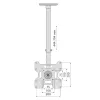 TV laikiklis Techly ICACPLB906 94 cm (37 col.) juodas