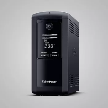 Nepertraukiamo maitinimo šaltinis CYBERPOWER Tracer III VP1000ELCD-FR, Line-Interactive 1 kVA (550 W), 4x Type E lizdai, LCD, USB, RS-232