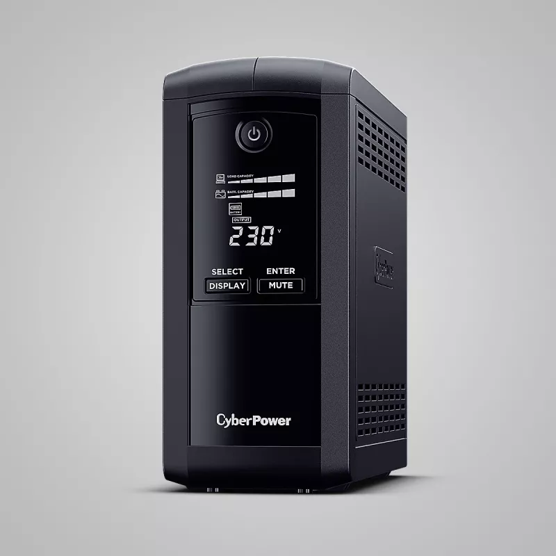 Nepertraukiamo maitinimo šaltinis CYBERPOWER Tracer III VP1000ELCD-FR, Line-Interactive 1 kVA (550 W), 4x Type E lizdai, LCD, USB, RS-232