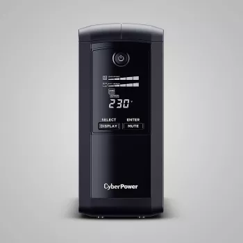 Nepertraukiamo maitinimo šaltinis CYBERPOWER Tracer III VP1000ELCD-FR, Line-Interactive 1 kVA (550 W), 4x Type E lizdai, LCD, USB, RS-232