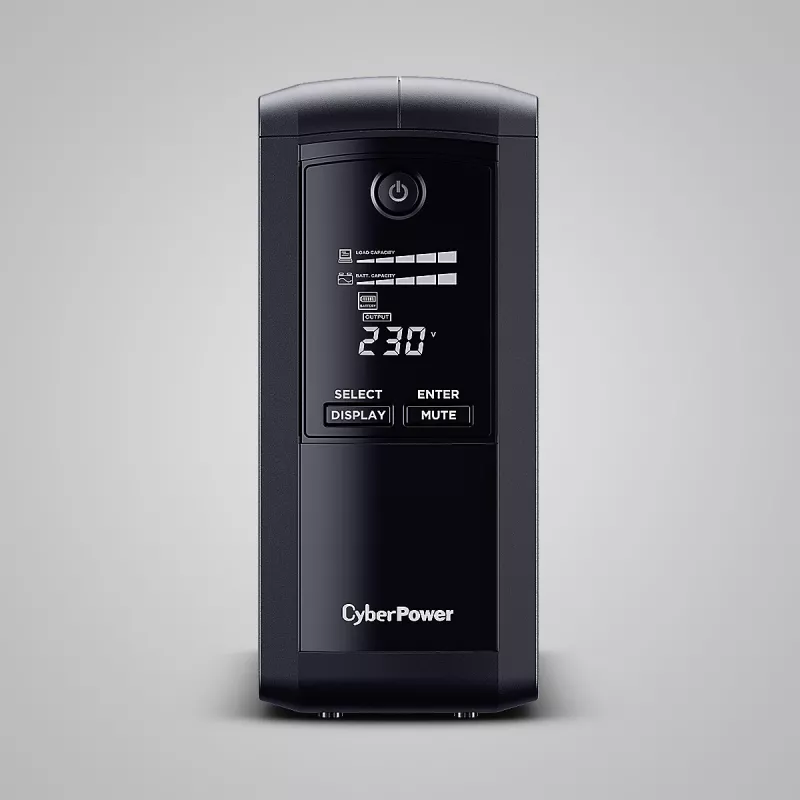 Nepertraukiamo maitinimo šaltinis CYBERPOWER Tracer III VP1000ELCD-FR, Line-Interactive 1 kVA (550 W), 4x Type E lizdai, LCD, USB, RS-232
