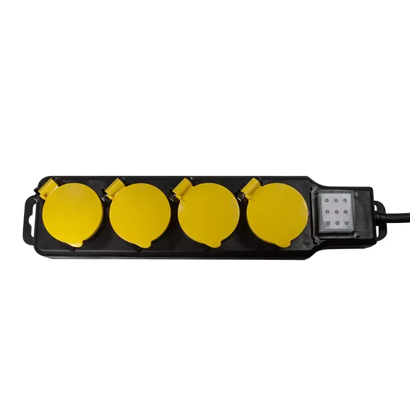 Maitinimo ilgintuvas LogiLink LPS254 1,5 m 4 AC lizdai lauko juodas geltonas